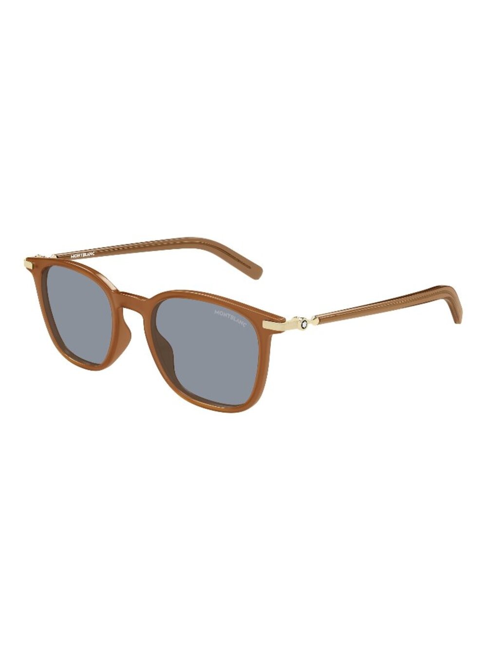 New Montblanc Men's Sunglasses Brown Grey Lens Injected Frame MB0460S 005 50